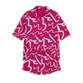 thumbnail image 5 of Costeam Womens Abstract Print Two Piece Beach Set Short Sleeve Button Down Shirt and Drawstring Waist Shorts Lightweight Flowey Fabric Side Pockets Relaxed Loose Fit Summer Casual Outfit, 5 of 9
