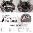 thumbnail image 3 of Sunyuer Elegant Vegan Leather Handbag - Large Capacity Shoulder Bag with Adjustable Strap, 3 of 6