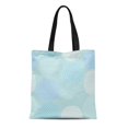 thumbnail image 1 of NUDECOR Canvas Tote Bag Kids Graphic Pattern Scandinavian Fun Cute Colorful Dots Durable Reusable Shopping Shoulder Grocery Bag, 1 of 1