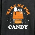 thumbnail image 3 of Peanuts - Wake Me For Candy - Women's Lightweight French Terry Long Sleeve Shirt, 3 of 6