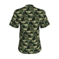 thumbnail image 3 of Uemuo Camouflage Shark Printed Women's Classic V-Neck T-Shirt - Soft, Breathable, Moisture-Wicking, Perfect for Casual, Office, Travel, and Everyday Wear-Small, 3 of 5