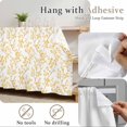 thumbnail image 5 of Orange Flower Leaf Cabinet Curtains 35"W x 35"L, Botanical Plant Floral Tree Branch Sink Skirt for Bathroom Vanity Kitchen Self Adhesive, Dust-Proof Privacy Curtain for Shelves Closet Laundry Pantry, 5 of 9