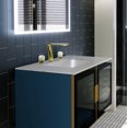 thumbnail image 6 of Bergamo Art Gold Brass Bathroom Faucet with White Rock Crystal Handles, 6 of 6