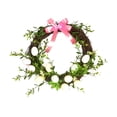 thumbnail image 3 of karymi Artificial Plastic Bird Eggs Wreath with Colorful Leaves 12 Inch Spring Easter Door Wall Decoration Faux Floral Garland for Home Garden Party Gifts for Women, 3 of 7