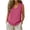 #289-Hot Pink, variant on Craaazy Women Casual Tops Loose Fit Solid Color V Neck Chest Pocket Sleeveless Cotton Linen Tank Tops for Summer Gift