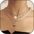 thumbnail image 1 of Colliers pour Femmes Collier de Perles pour Femmes Collier Charme Collier Ras du Cou Collier de Perles Collier de Mariage Bijoux de Bal Cadeaux Tendance pour Femmes, 1 of 7
