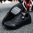 thumbnail image 2 of QJUHUNG Men‘s Premium Non-Slip Rotary Buckle Cycling Shoes - Waterproof  Breathable  Shock-Absorbing  Comfortable  All-Season Outdoor Biking Shoes for Commuting  Racing  and Leisure, 2 of 7