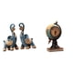 thumbnail image 1 of Figura de elefante,Figuras de elefantes,estatuas,adornos de animales,Escultura coleccionable para dormitorio,decoración del hogar,regalo.,Figura de escritorio,Reloj de mesa con forma de globo, 1 of 8