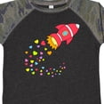 thumbnail image 4 of Inktastic Valentine's Day Rocket Ship with Hearts Boys or Girls Toddler T-Shirt, 4 of 5