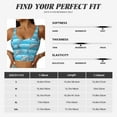 thumbnail image 6 of Lsque Dolphin Printed Women'S Sports Bra, Compression, Moisture Wicking, High-Impact Sports Bra For Women,Supportive sports bra-XX-Large, 6 of 9
