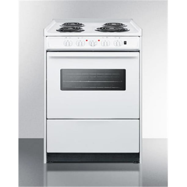 Summit WEM610RW 24 in. Wide Slidein Style Coil Top Electric Range In