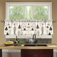 thumbnail image 4 of Yayeee Kitchen Curtains Set of 2 Light Filtering 57"x24" Over Sink Window Panels, Winter Forest, 4 of 7