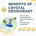 thumbnail image 6 of SOMADA Natural Crystal Salt Deodorant Sticks, Aluminum-Free Antiperspirants Alternative, Hypoallergenic, Unscented, 4.25 oz, 2-Pack, 6 of 8