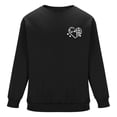 thumbnail image 5 of YOIAVAIOY Valentines Sweatshirts for Men Y2k Valentine's Heart Love Print Pullover Long Sleeve Gift Tops Black L, 5 of 9