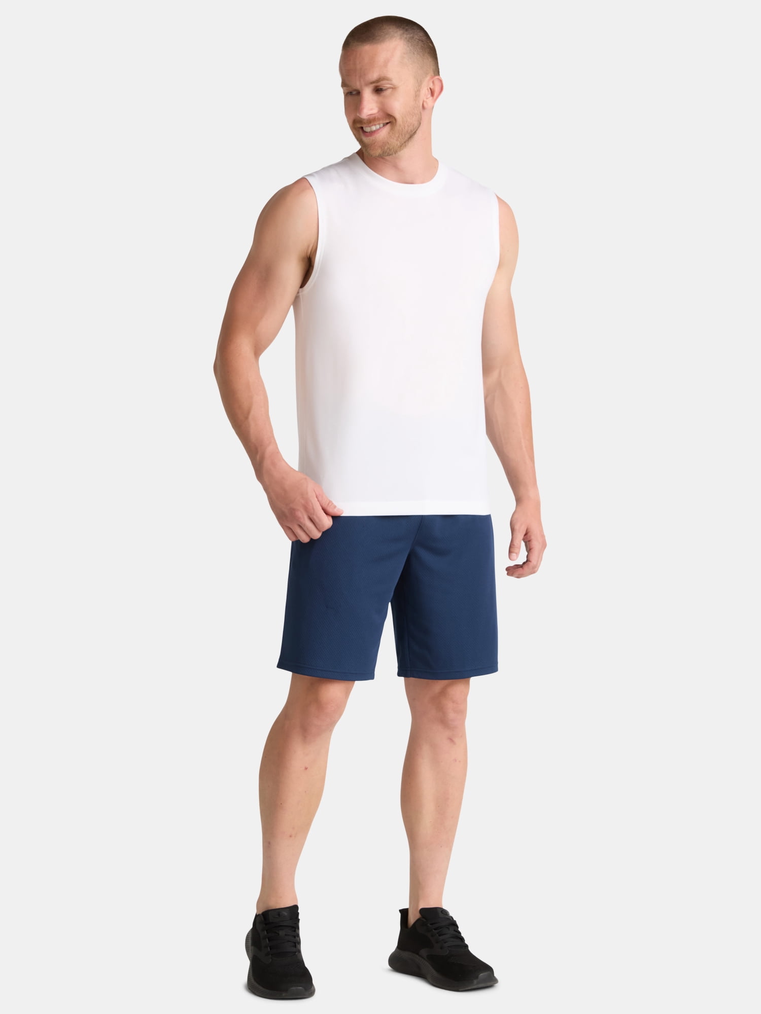 Athletic Works Men's & Big Men's Jersey and Space Dye Muscle Tee, Sizes XS-5XL