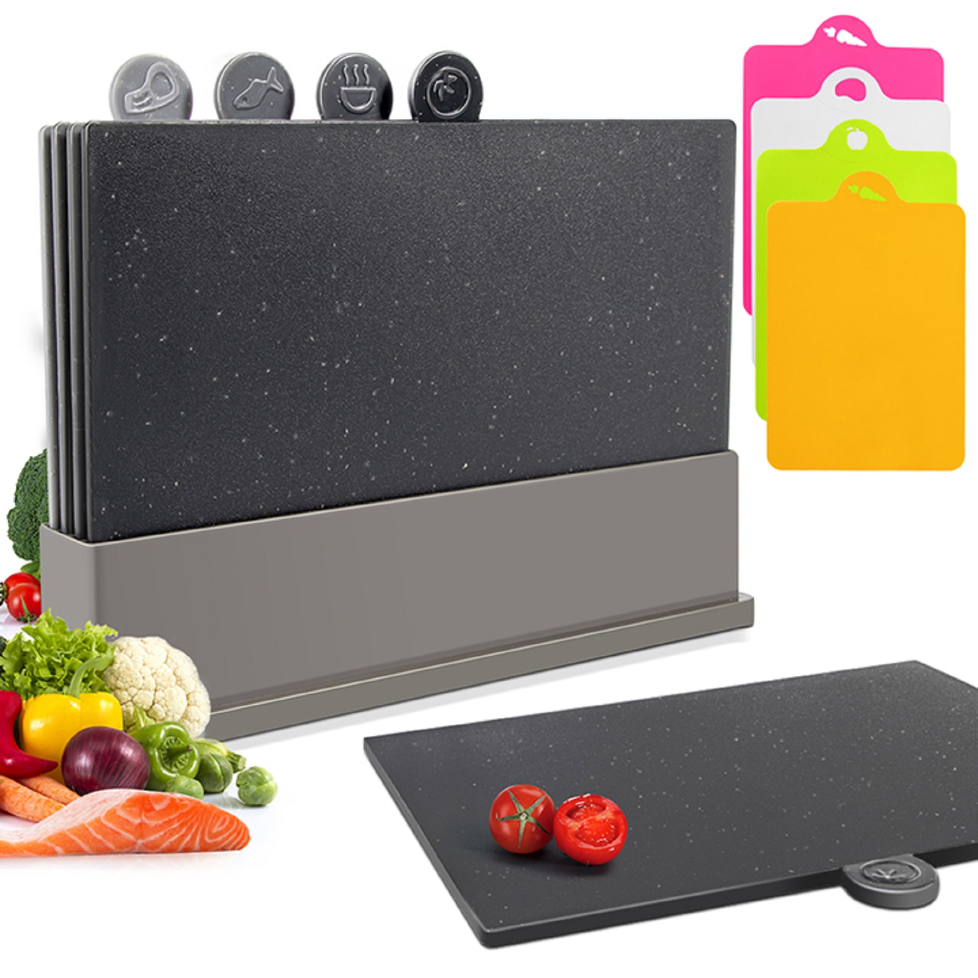 Zulay Kitchen Extra Thick Plastic Cutting Boards 6 Piece Set, 6 - Harris  Teeter