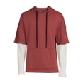 thumbnail image 5 of No Boundaries Men's and Big Men's Layered Look Hoodie , up to size 5XL, 5 of 5