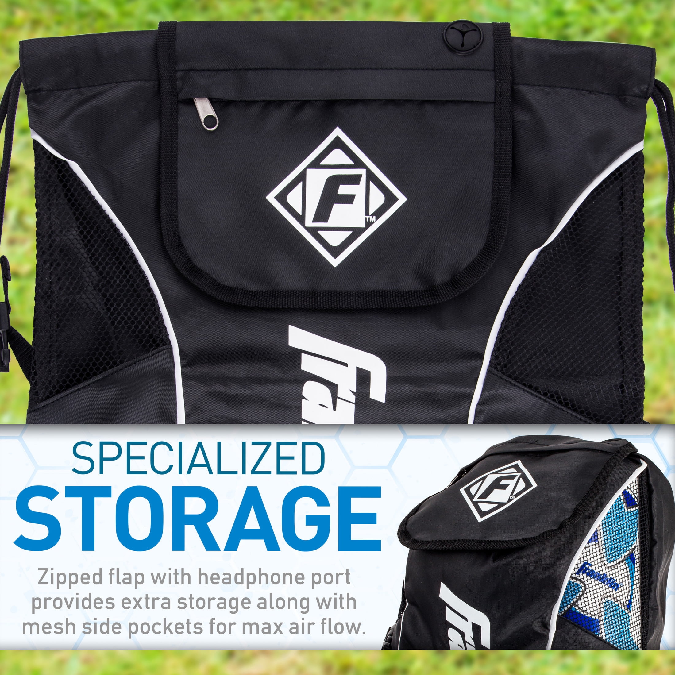 Franklin Sports Soccer Bag - Deluxe Soccer Sack with Ball Holder