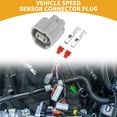 thumbnail image 2 of Conector de sensor de velocidad de vehículo de 2 pines impermeable único para Toyota Crown Camry No.9098011156 1 juego, 2 of 6
