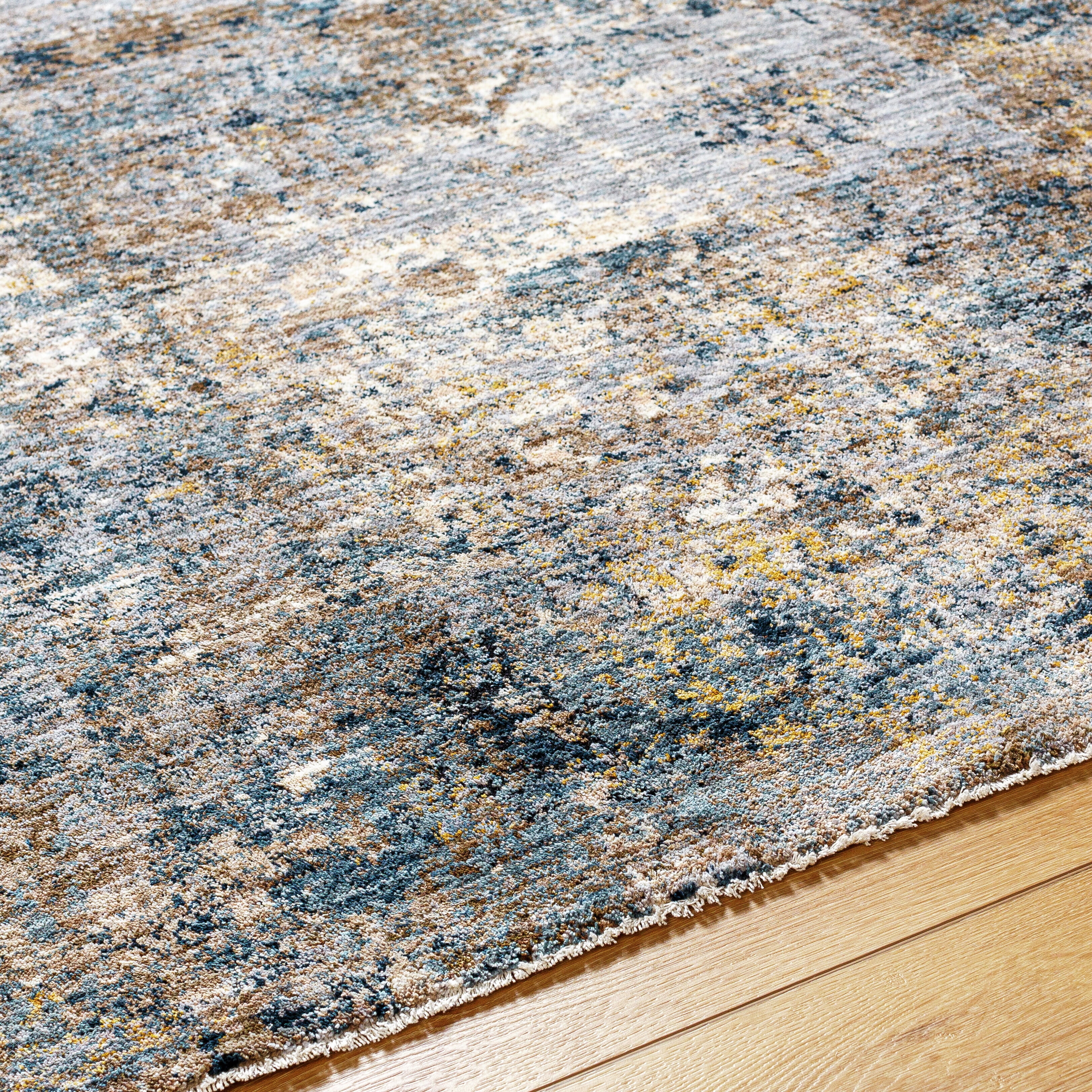 Better Homes & Gardens Green Abstract Scatter Indoor Area Rug, Green, 2'7" x 4