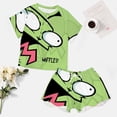 thumbnail image 4 of Invader Zim Summer Home Suit For Womens Short-Sleeved Pajama Set 2pcs Loungewear Soft Sleepwear T-Shirts Tee Shirt Top And Short Sleeping Pants, 4 of 8