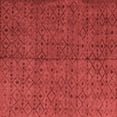 thumbnail image 1 of Ahgly Company Machine Washable Indoor Square Abstract Red Modern Area Rugs, 6' Square, 1 of 4