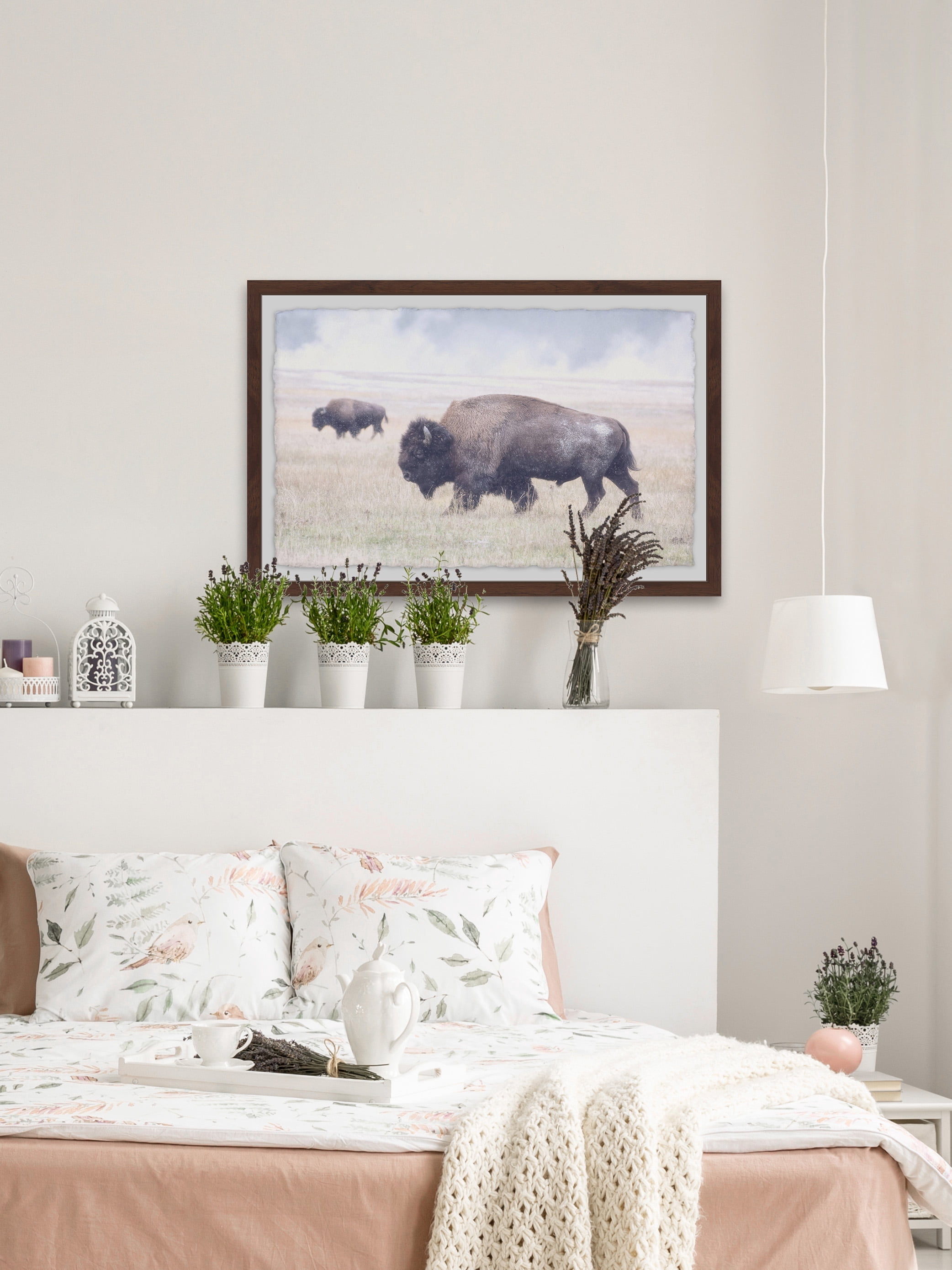 Marmont Hill Scattered Herd Framed Wall Art, 16" x 24"