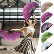 Moocorvic 13 Inch Kung Fu Fan Handheld Folding Fan Chinese Dance Prop for Dance, Performance