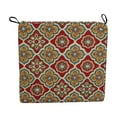 thumbnail image 2 of 20-inch by 19-inch Patterned Outdoor Spun Polyester Chair Cushions (Set of 2) 93454-2CH-REO-63, 2 of 2