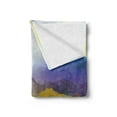 thumbnail image 2 of Fine Art Soft Flannel Fleece Blanket, Daisy Flower Blossom Meadow Painting with Hills Sunset Spring Season Foliage Image, Cozy Plush for Indoor and Outdoor Use, 70" x 90", Multicolor, by Ambesonne, 2 of 5