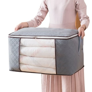 Zenpac- Peva Clear Blanket Storage Bags with Zipper and Handles for Adults 4 Pack 23.5x23.5x7.4, Size: 23.5x23.5x7.5