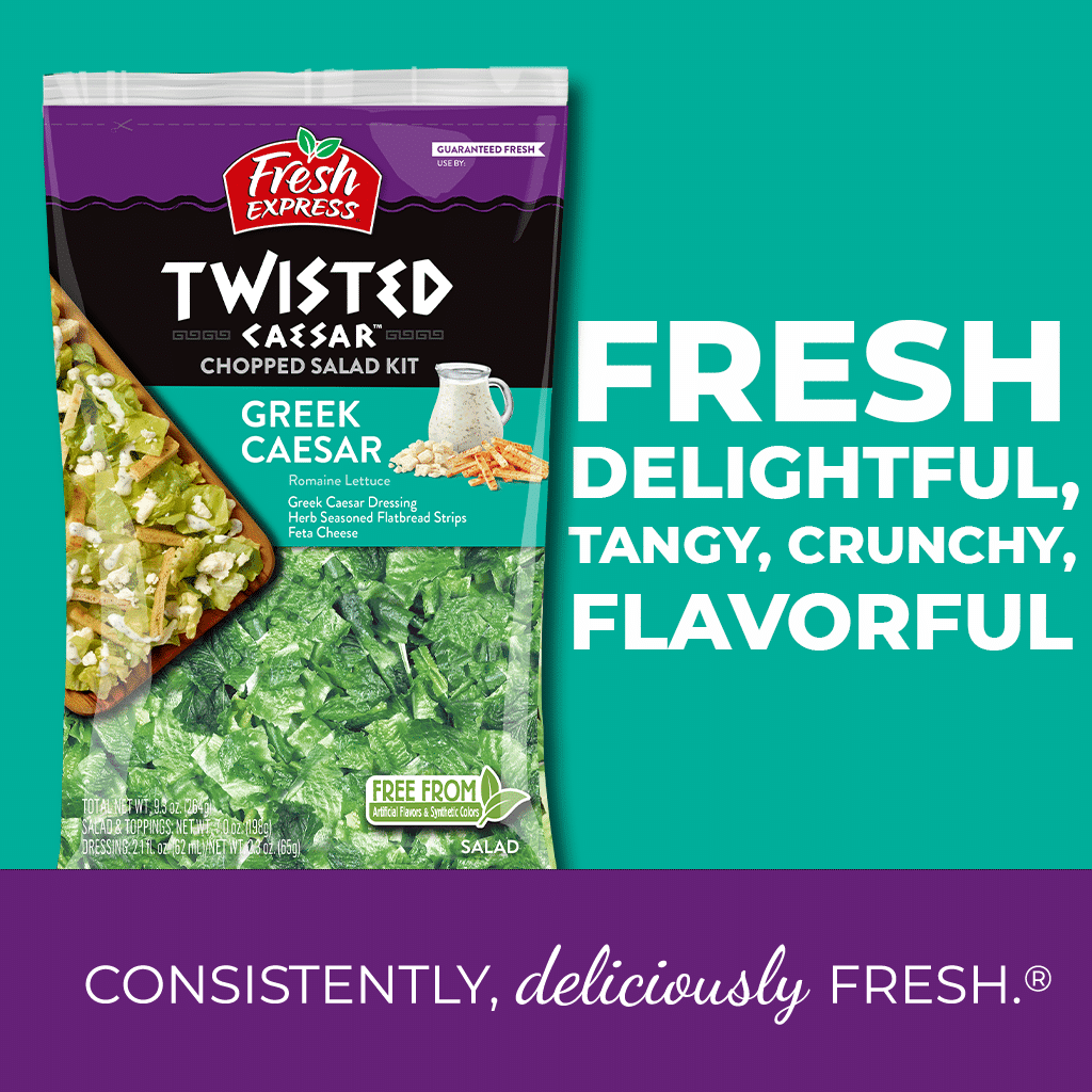 Fresh Express Twisted Greek Caesar Chopped Salad Kit