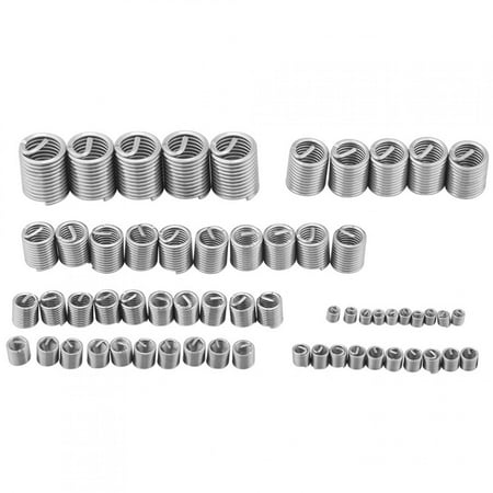 

Tebru Wire insert thread Wire Screw Sleeve 60pcs Stainless Steel Thread Repair Kit M3 M4 M5 M6 M8 M10 M12