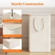 thumbnail image 4 of 1 Piezas Cesto Ropa Sucia Estrecho con Tapa 65L, Cesta Ropa Sucia con Asas Extendidas, Cesta de Almacenamiento, Cubo Ropa Sucia Pequeño Plegable para Baño, Dormitorio, Lavadero, 4 of 9