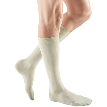 mediven for men classic 30-40 mmHg Calf High Closed Toe Compression Stockings, Tan, IV-Standard