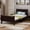 Espresso, variant on Harper & Bright Designs Wood Platform Bed Twin Bed Frame Mattress Foundation, Espresso