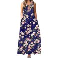 thumbnail image 1 of Vestido de tirantes de camisola con estampado de manga corta con estilo de verano para mujer OAVQHLG3B Store lin121212, 1 of 4