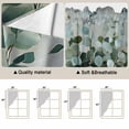 thumbnail image 3 of Spring Eucalyptus Kitchen Window Curtains, Swag Curtains Valance for Bedroom Living Room Bathroom, Pastoral Botanical Leaf Retro Rustic Rod Pocket Window Curtain Block Drapes 2 Panels 28"x36", 3 of 9