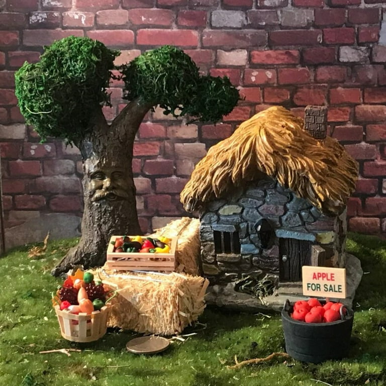Miniature Hay Bale Straw Fairy Garden Dollhouse Accessory Fall Halloween  Craft Supply Terrarium Accessories Fall Wedding DIY 