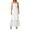 White, variant on KOMOO Womens Lace Floral Dress Sleeveless Spaghetti Strap Boho Long Dress Mesh Sheer Beach Dresses Sundress