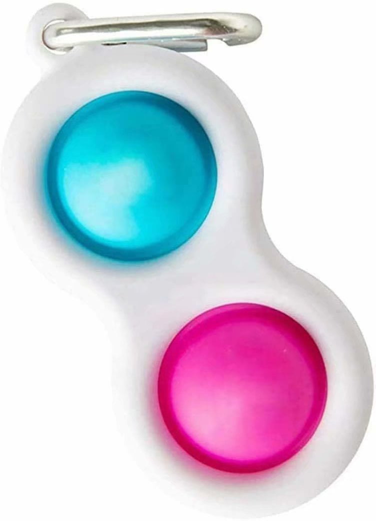 2pcs Handheld Mini Simple Dimple Fidget Toy Kids Adults Stress Relief Hand Toys 
