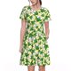 thumbnail image 1 of Balery Cartoon Frogs Vestidos sueltos de manga corta para mujer, vestidos de verano 2025, vestidos casuales de corte A con vuelo., 1 of 6