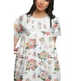 thumbnail image 5 of Moomaya Printed Nightdress For Ladies Cotton Ruffled Border Nursing Night Gown, 5 of 6