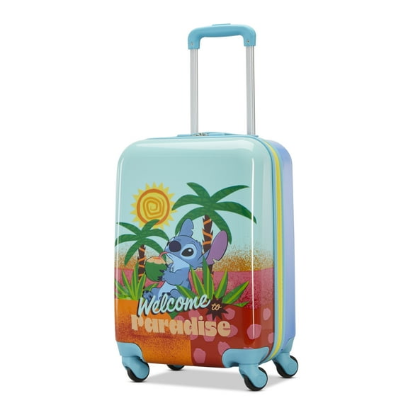Disney x American Tourister Kids Carry On Suitcase with Spinner Wheels - Stitch