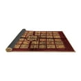 thumbnail image 2 of Ahgly Company Indoor Round Abstract Brown Modern Area Rugs, 3' Round, 2 of 4