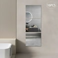 thumbnail image 6 of 16*Wall Mirrors Self Adhesive Mirror Tiles DIY Wall Stickers Stick on Home Living Room Art Decor Wall Mounting, 6 of 15