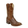 thumbnail image 1 of CORRAL Men's Chedron/Cognac Willow Tooled Square Toe Cowboy Square Toe Cowboy Boots A6711 (9.5 D(M) US), 1 of 1