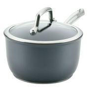 Anolon Accolade Forged Hard-Anodized Nonstick Saucepan with Lid, 2.5 Quart, Moonstone