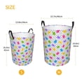 thumbnail image 3 of Balery Bear And Polka Dot Cesta de ropa redonda con asas, impermeable, independiente, para ropa, juguetes, dormitorio y familia-Medium, 3 of 6
