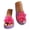 Purple, variant on Women’s Floral Flip Flops, Colorful Flower Open-Toe EVA Flat Sandals for Beach & Casual Wear Red 43
